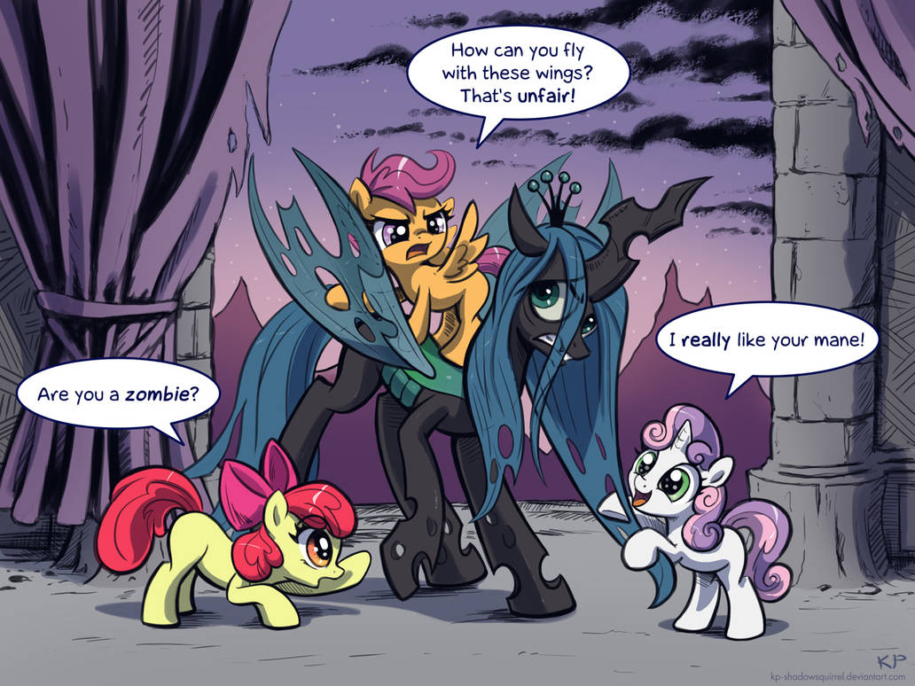 Chrysalis vs. the CMCs by KP-ShadowSquirrel