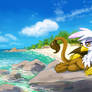 Gilda at the beach