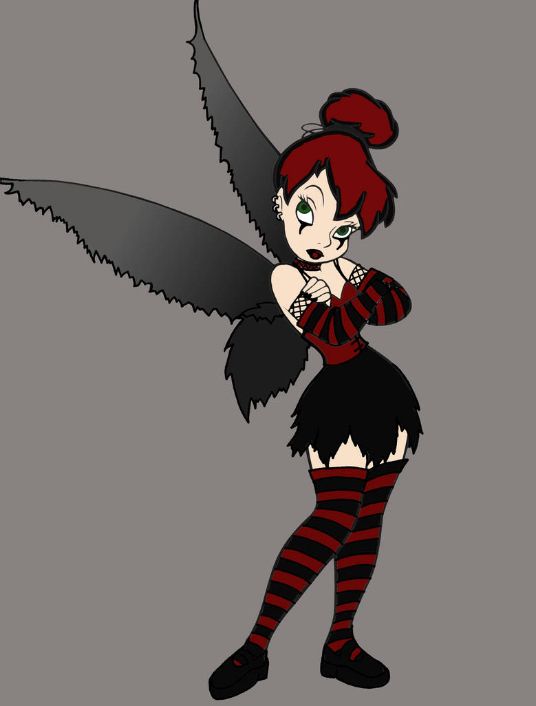 Goth Tinkerbell Colored By Shadowsoflife11 On DeviantArt
