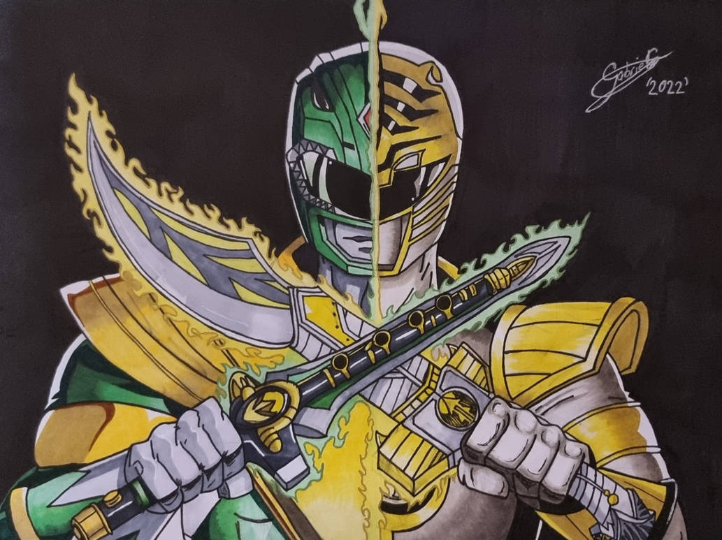 Green Ranger Ink Drawings Power Rangers Green/White Ranger Drawing by WizKid93 on DeviantArt