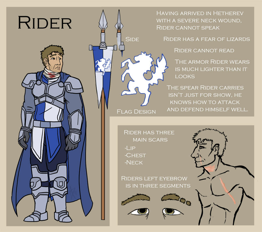 Rider Reference Sheet by CliffeArts on DeviantArt