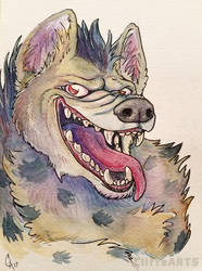 Hyena Watercolor