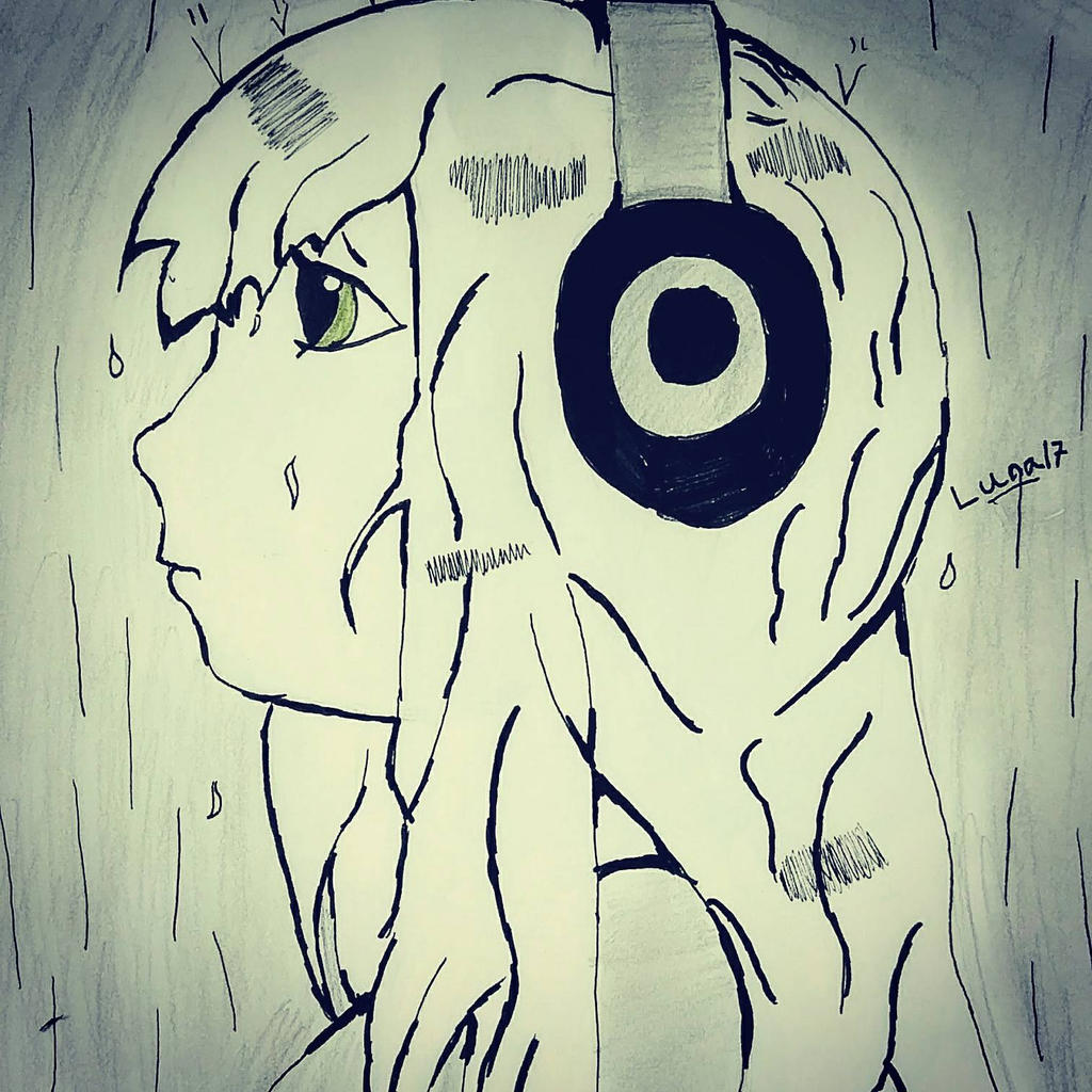 Random anime ink drawing by theblueleader on DeviantArt Random anime ink drawing by theblueleader on DeviantArt