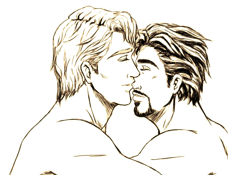 Steve/Tony: Cuddle