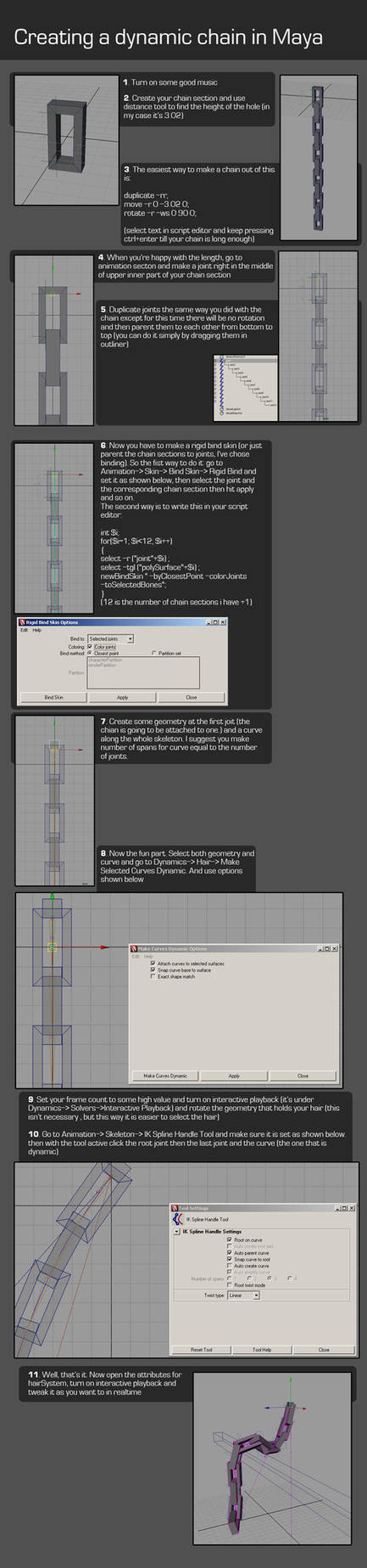 Dynamic chain in Maya by fYuri on DeviantArt