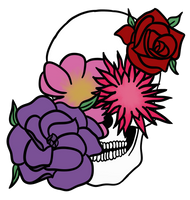 Flower Skull