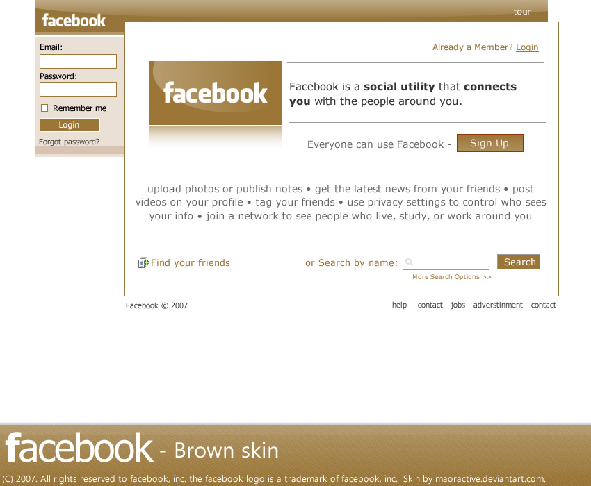 facebook brown