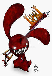 Blood bunny keyblade finish by Joakaha