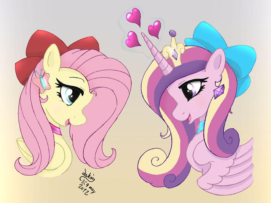 MLP FIM - Fluttershy and Cadence by Joakaha on DeviantArt