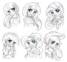 MLP FIM - Human Mane 6