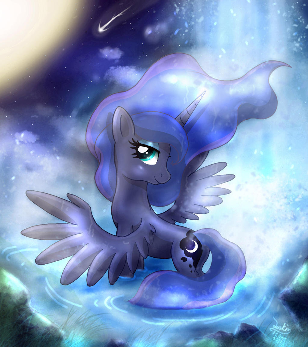 MLP FIM - Princess Luna Nigh Bath Moonlight Beauty