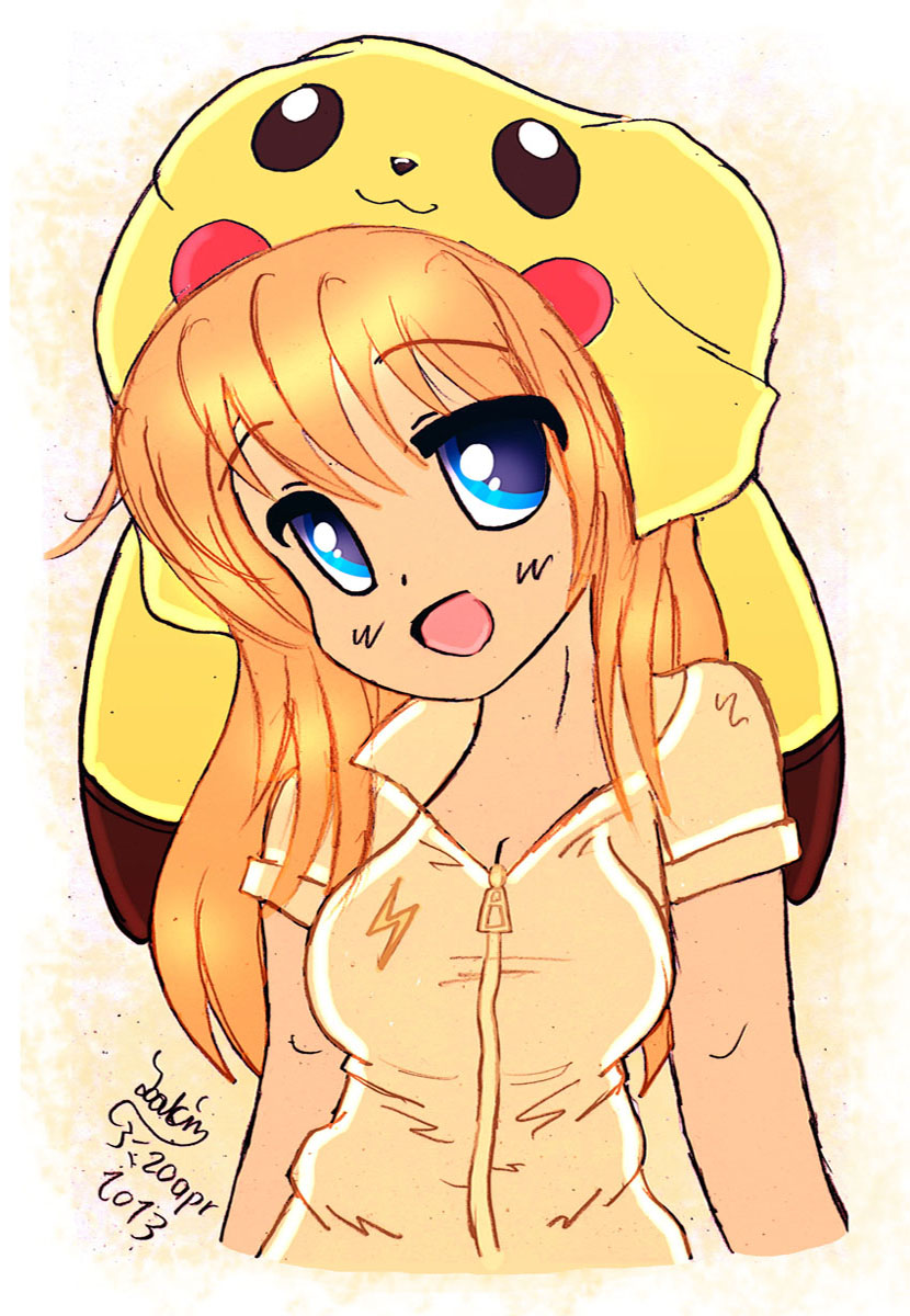 Pikachu Hoodie Cute Pikachu Anime Girl Pikachu Hoodie Cute Pikachu Anime Girl