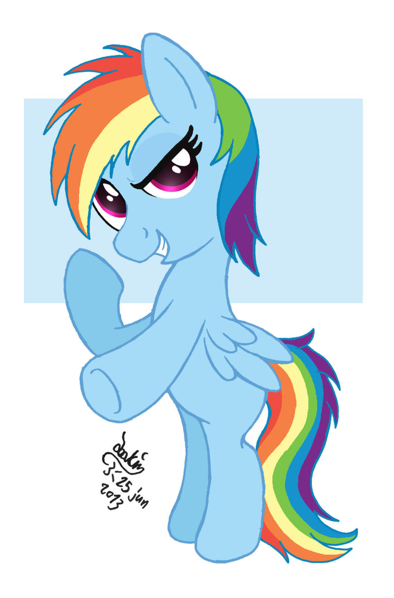 MLP FIM - Filly Rainbow Dash by Joakaha on DeviantArt