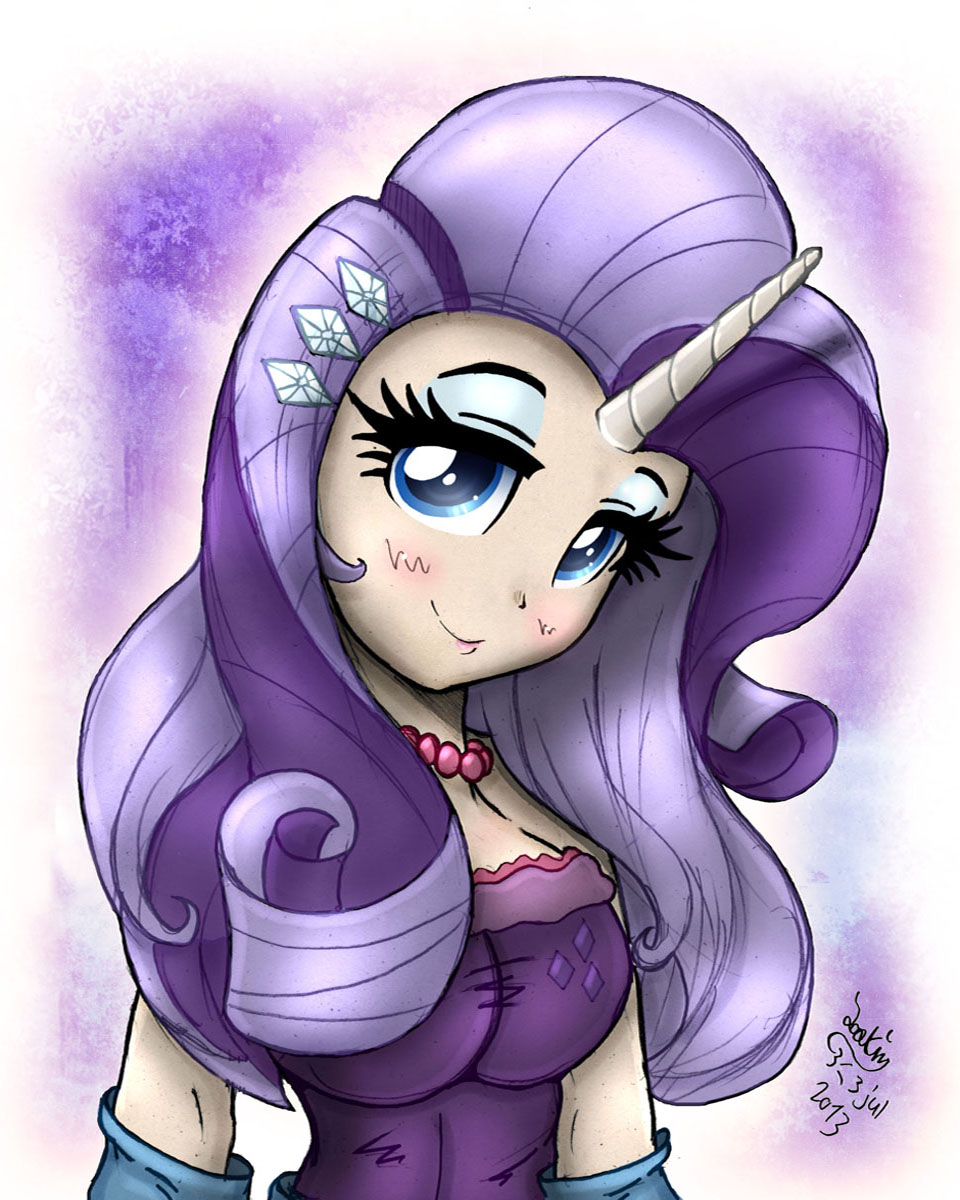 MLP FIM Human - Rarity Livestream by Joakaha on DeviantArt