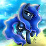 MLP FIM - Elegant Princess Luna At The Beach