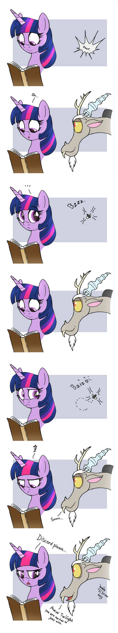 MLP FIM comic - Discord Annoy Princess Twilight