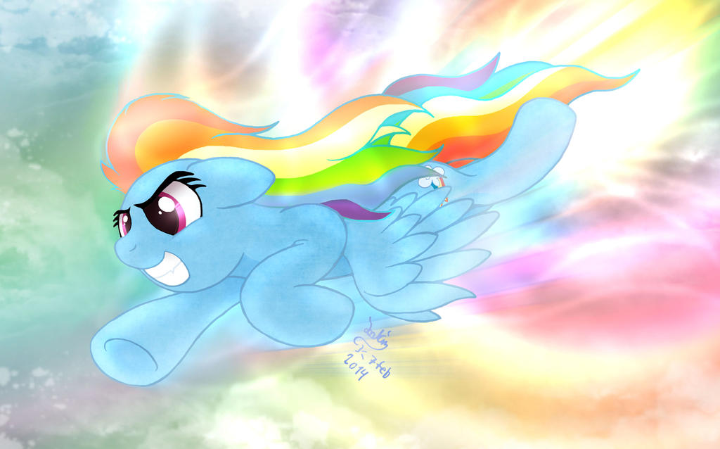 MLP FIM - Rainbow Dash Sonic Rainboom