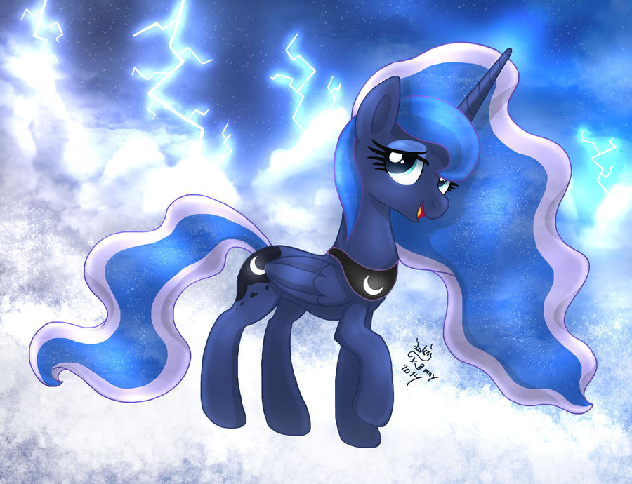 MLP FIM - Princess Luna Thunder Clouds