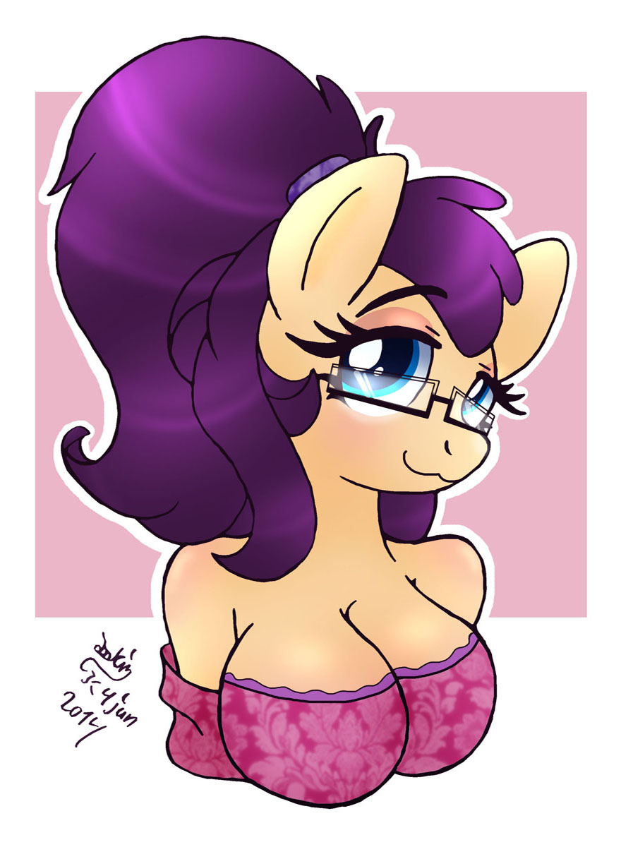 ...Anthro Secretary Pony...