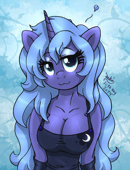 MLP FIM - Young Anthro Princess Luna