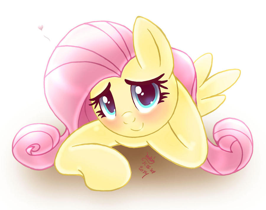 MLP FIM - Fluttershy Lying Down by Joakaha on DeviantArt