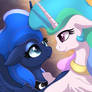 MLP FIM - Princess Luna And Celestia Sister Love