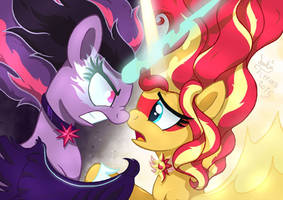 Equestria Girls - Evil Twilight And Good Sunset