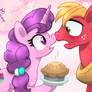 MLP FIM - Sugar Belle And Big Mac Love