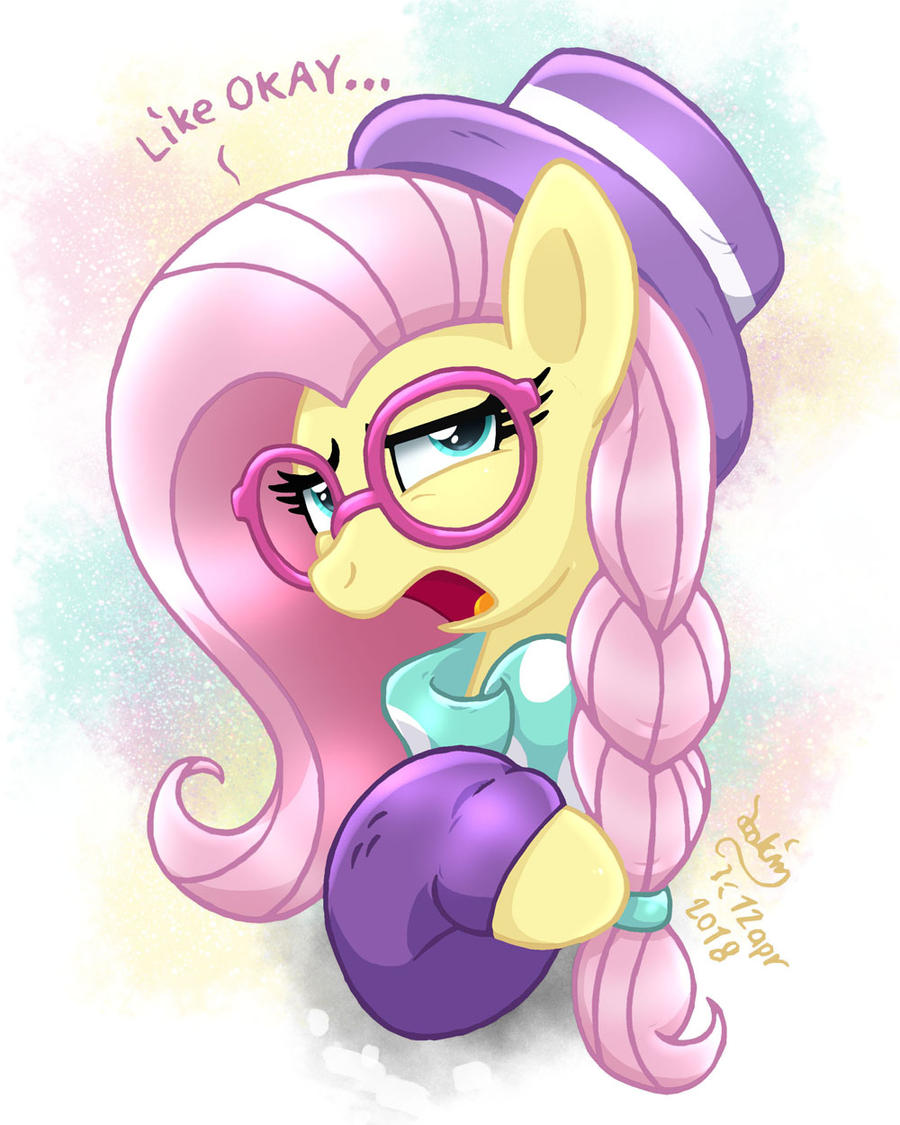 MLP FIM - Fluttershy Hipster by Joakaha on DeviantArt