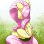 MLP FIM - Sad Fluttershy Sitting On A Hill