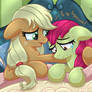 MLP FIM - Applejack Comforting Apple Bloom