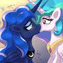 MLP FIM - Princess Luna And Celestia Accident Kiss