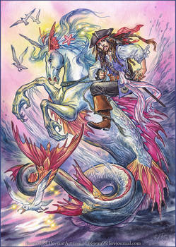 2 Captain Jack Sparrow and hippocampus/