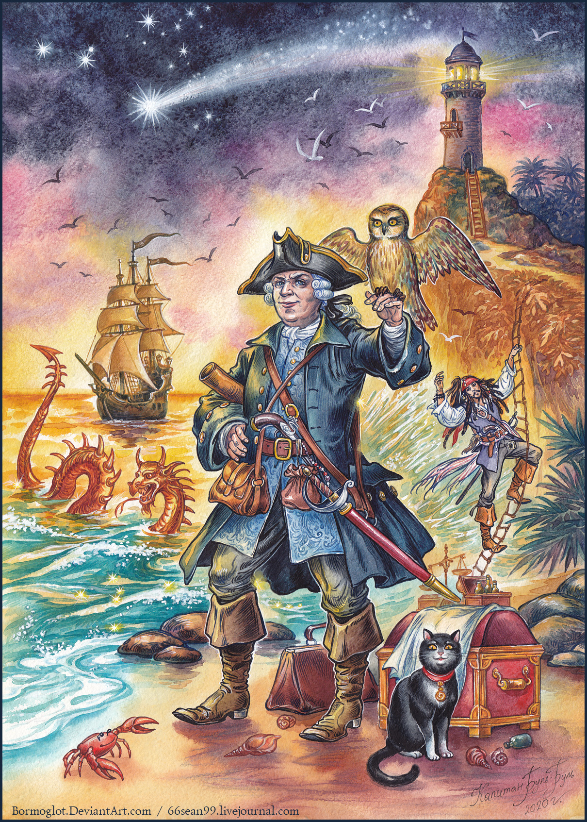 Portrait of Dr. Livesey and his pirate adventures. by Bormoglot on  DeviantArt