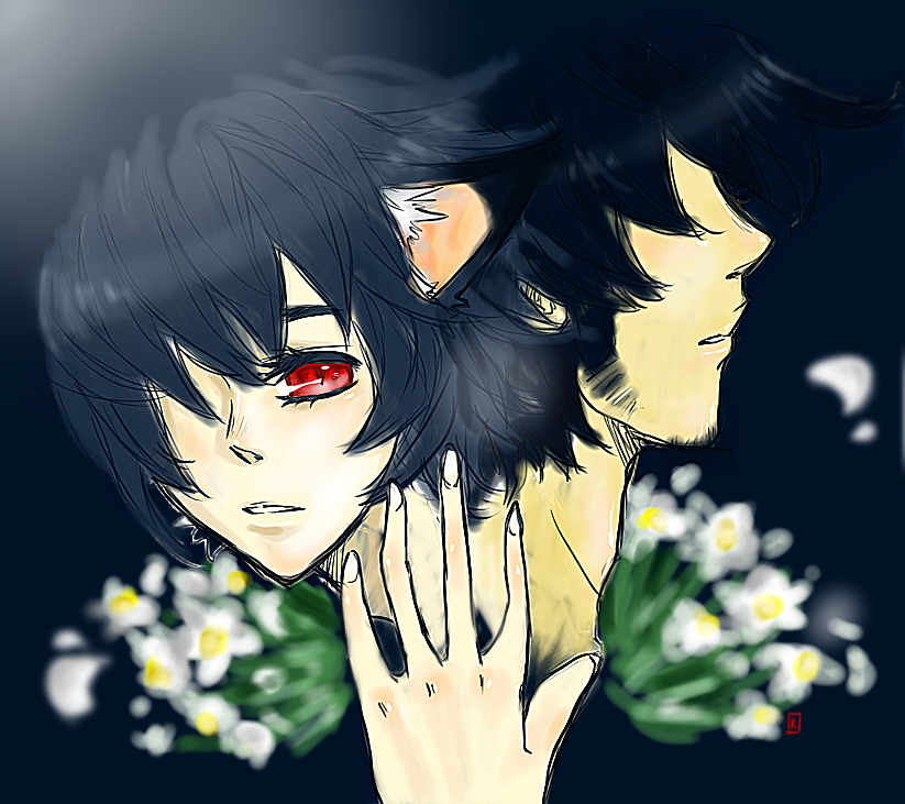 wolf children, Ame and his father