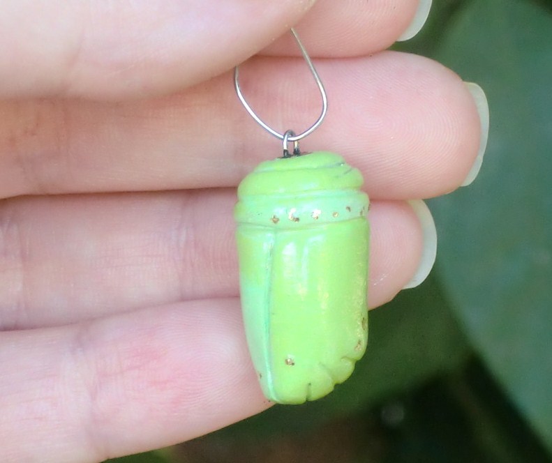 Green Monarch Butterfly Chrysalis