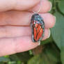 Emerging Monarch Butterfly Chrysalis Pendant
