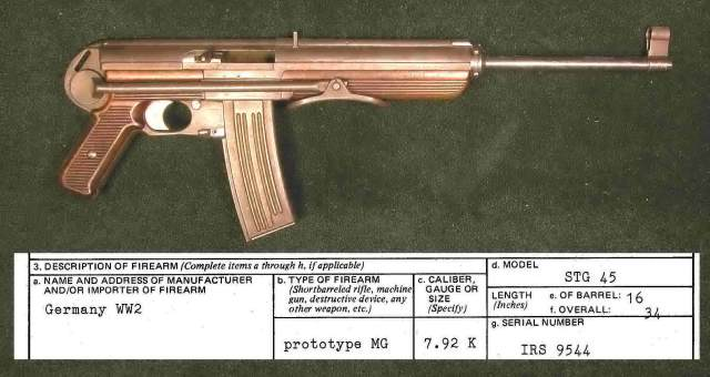 Stg. 45 with folding stock