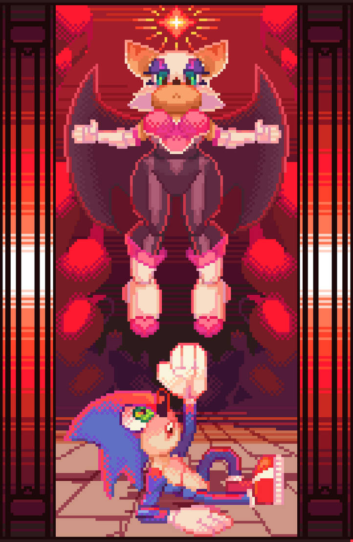 The Rouge Pixels goddess rouge by Theshuyi on DeviantArt