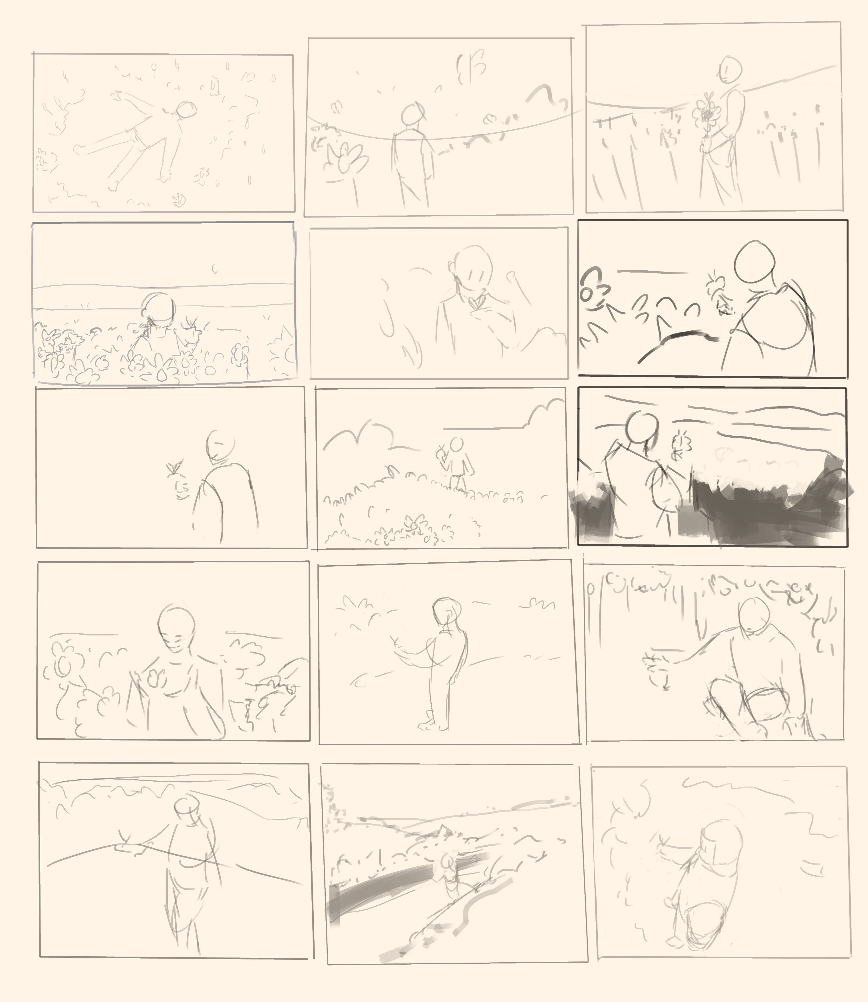 #643 rough thumbnails for a commission by Norfal on DeviantArt