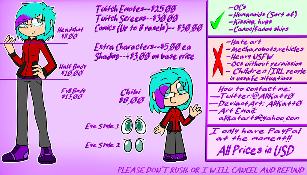 Price Sheet By AliKatt0 On DeviantArt price-sheet-by-alikatt0-on-deviantart