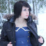 Navy blue winter photoshoot