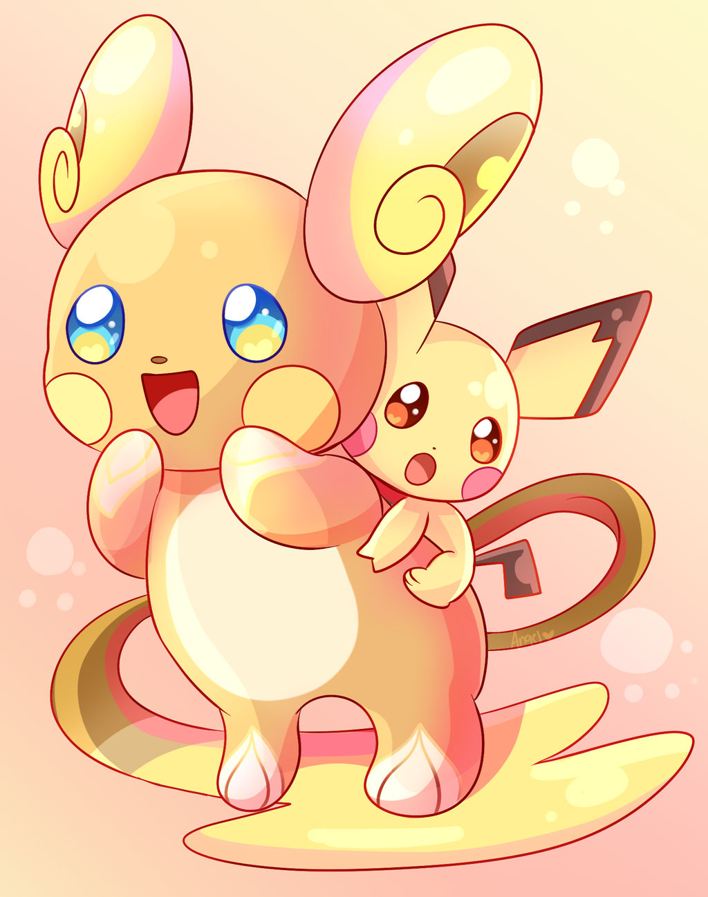 Alolan Raichu And Pichu