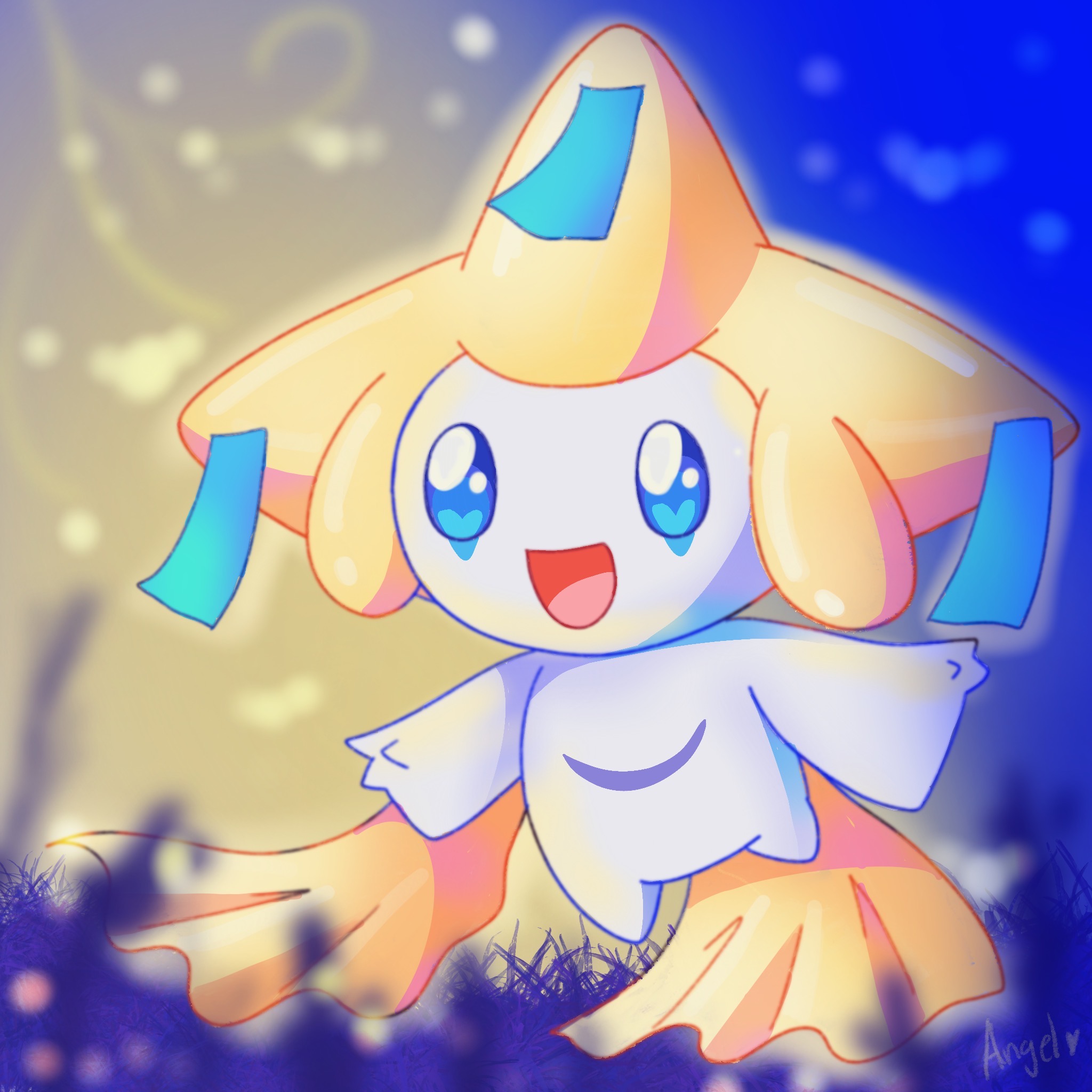 Bji Rashi Jirachi happy by AngelRoseStar on DeviantArt