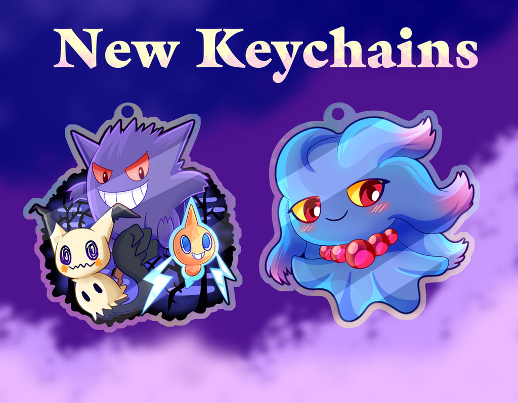 Loungefly Pokemon Ghost Types Charm Key Chain