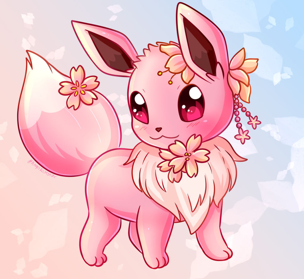 Eevee Pink by AngelRoseStar on DeviantArt