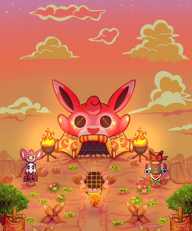 Pokemon Explorers The Entrance To The Guild by AngelRoseStar on DeviantArt
