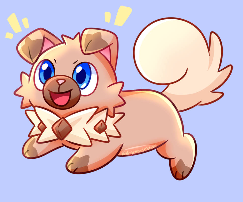 Rockruff Simple Rockruff by AngelRoseStar on DeviantArt