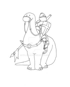 Knight on a Dinosaur