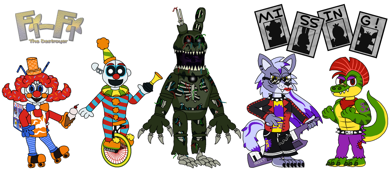 The first four FNaF 3 redesigns remade : r/fivenightsatfreddys